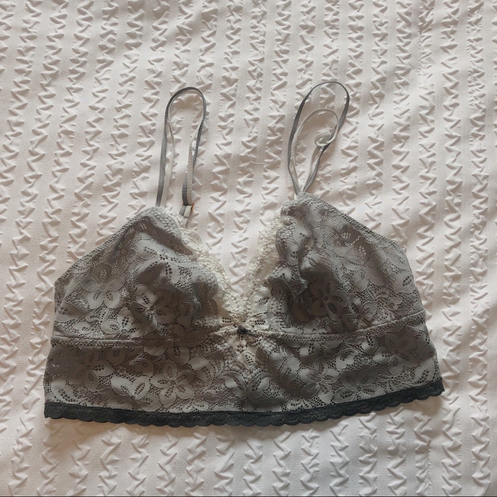 🌿Gray Longline Aerie Bralette🌿